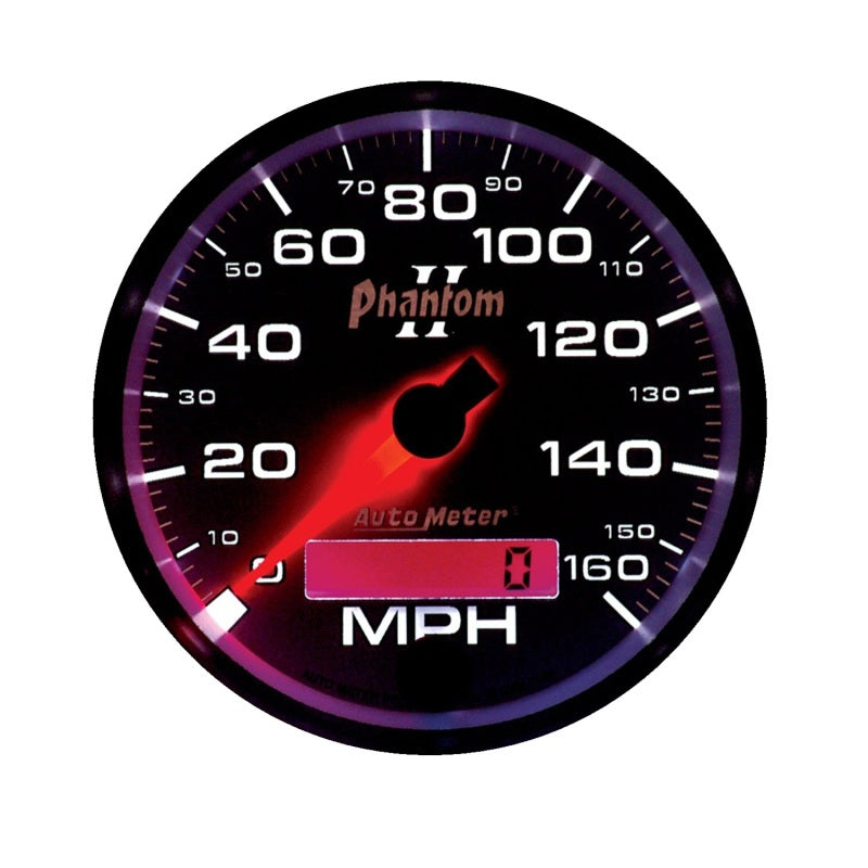 Autometer Phantom II 3-3/8in 160 MPH Electronic Programmable In-Dash Speedometer-thumbmail-2