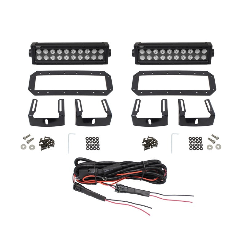 Westin HDX Flush Mount B-FORCE LED Light Kit (Set of 2) w/wiring harness - Black-thumbmail-13