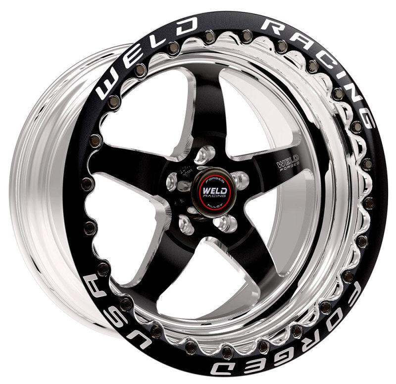Weld S71 17x9.5 / 5x120mm BP / 6.7in. BS Black Wheel (High Pad) - Black Single Beadlock MT-thumbmail-1