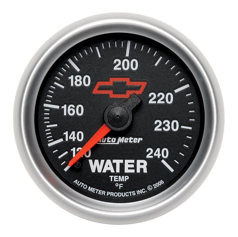 Autometer Sport-Comp II 2-1/16in 120-240 Deg Mechanical Water Temp Gauge - Bowtie Black-thumbmail-3