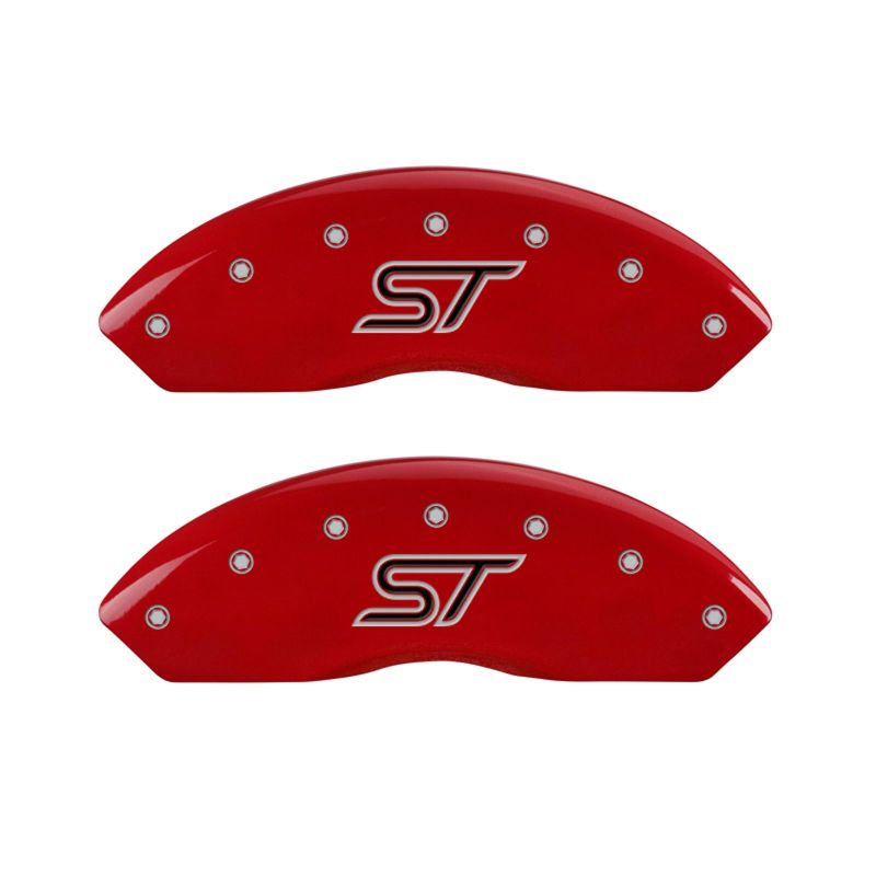 MGP 4 Caliper Covers Engraved Front & Rear ST Red finish silver ch-thumbmail-3
