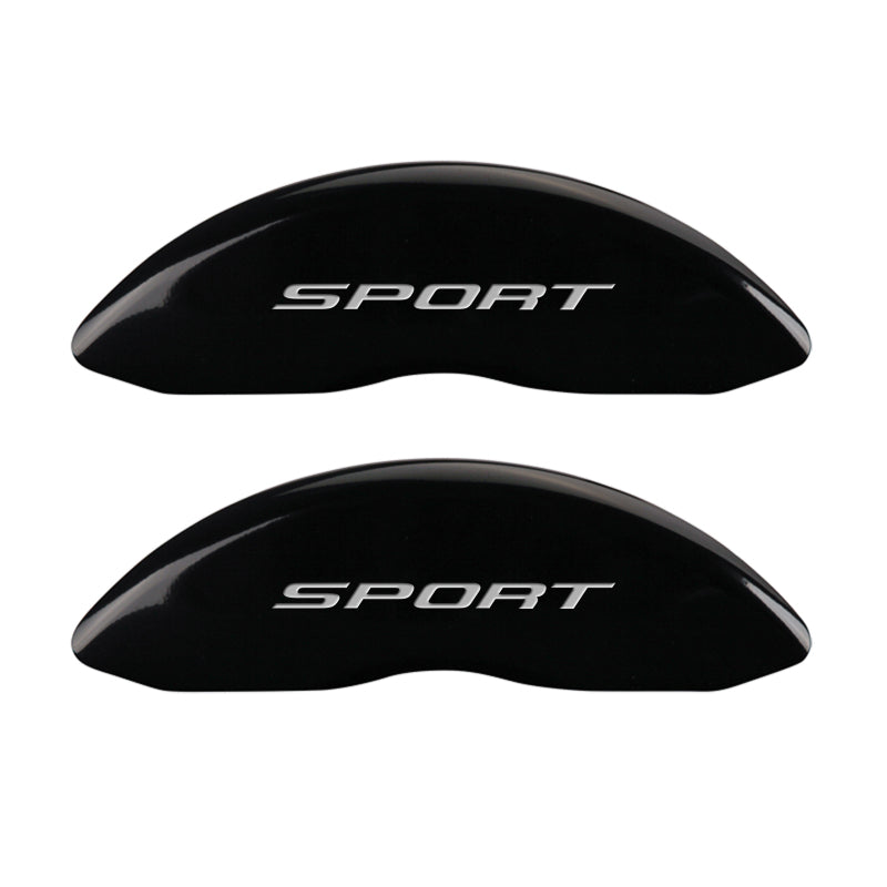 MGP 4 Caliper Covers Engraved Front & Rear No Bolts/Sport 2015 Black finish silver ch-thumbmail-3