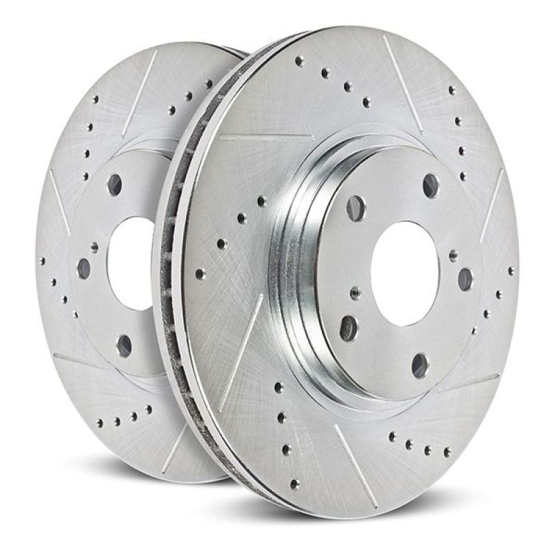 Power Stop Jeep Wrangler BBK Front Drilled & Slotted Rotor - Pair-thumbmail-1