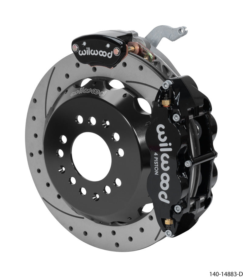 Wilwood Narrow Superlite 4R-MC4 Black Rear Kit 12.88in Drilled Rotor 88-96 Chevy Corvette C4-thumbmail-1