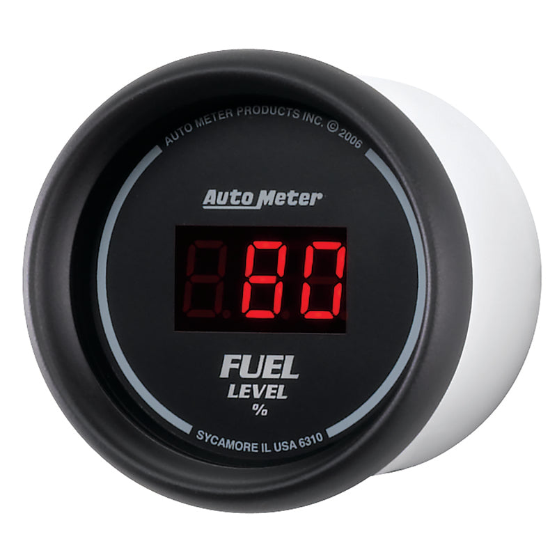 Autometer 52mm Black Digital Programmable Empty-Full Fuel Level Gauge-thumbmail-3