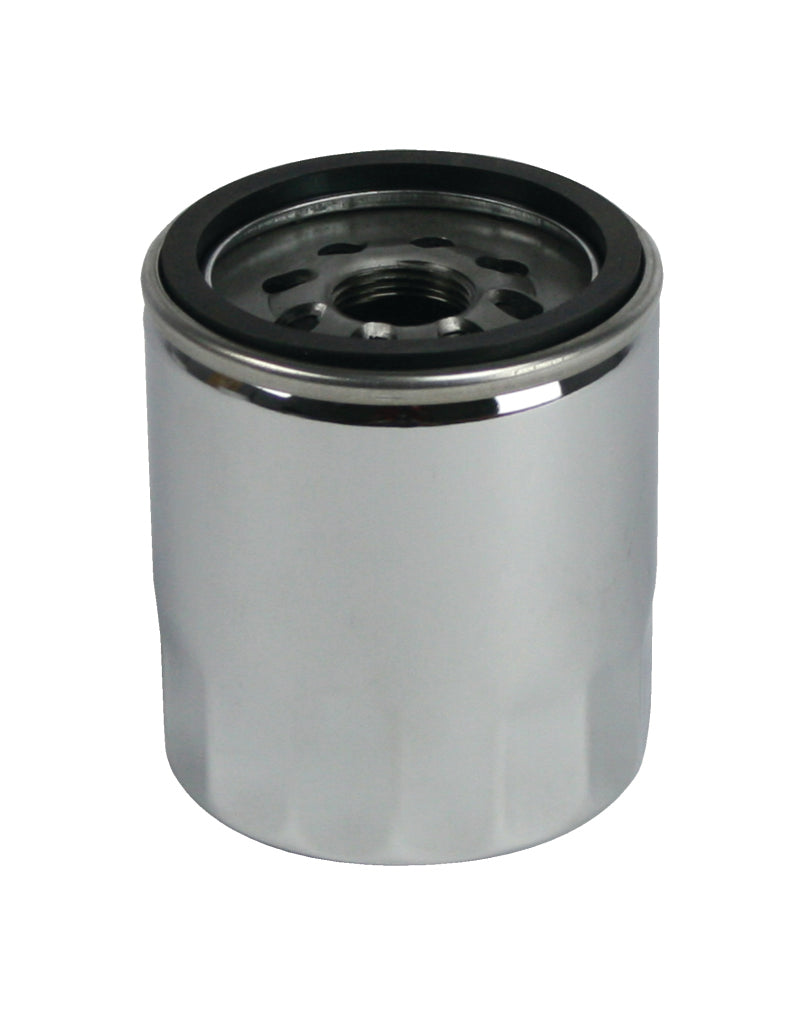 Moroso 97-06 Early GM LS 13/16in Thread 3-1/2in Tall Oil Filter - Chrome-thumbmail-1