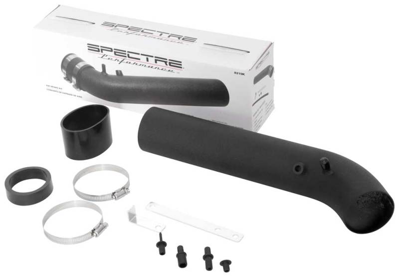 Spectre Universal Intake Tube Kit 3in. - Aluminum - Black-thumbmail-6