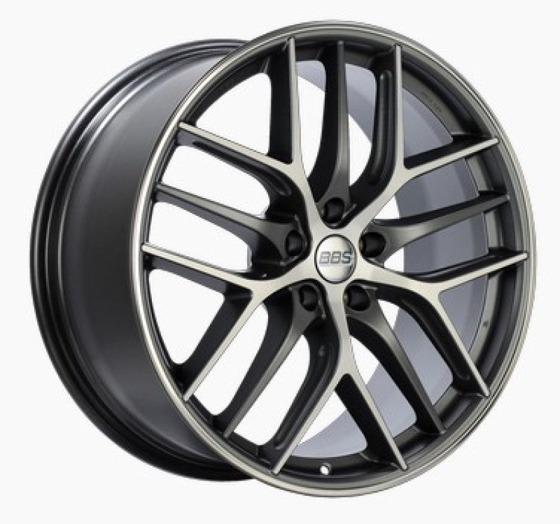 BBS CC-R 20x8.5 5x112 ET30 Satin Graphite Diamond Cut Polished Rim Protector Wheel -82mm PFS Req.-thumbmail-1