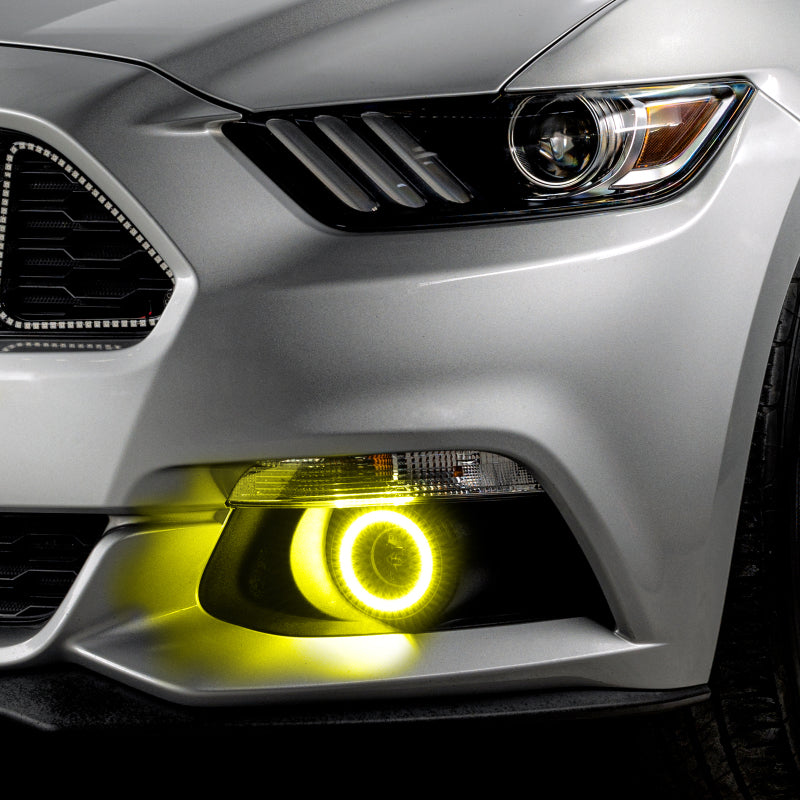 Oracle 15-17 Ford Mustang Dynamic RGB+A Projector Surface Mount Fog Light Halo Kit - ColorSHIFT-thumbmail-12