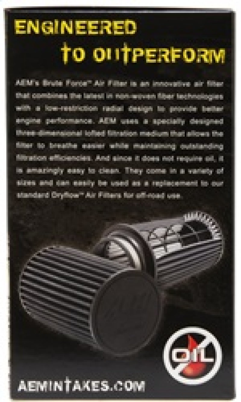 AEM Dryflow 3.5in. X 7in. Round Tapered Air Filter-thumbmail-11