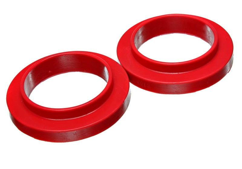 Energy Suspension Universal 3 3/4in ID 25 7/16in OD 3/4in H Red Coil Spring Isolators (2 per set)-thumbmail-1