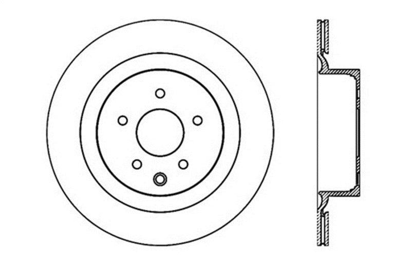 StopTech Infiniti G37 / Nissan 370Z SportStop Slotted & Drilled Rear Left Rotor-thumbmail-7