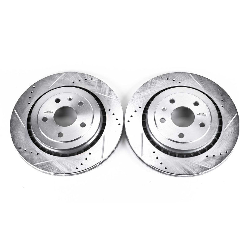 Power Stop 16-18 Cadillac ATS Rear Evolution Drilled & Slotted Rotors - Pair-thumbmail-2
