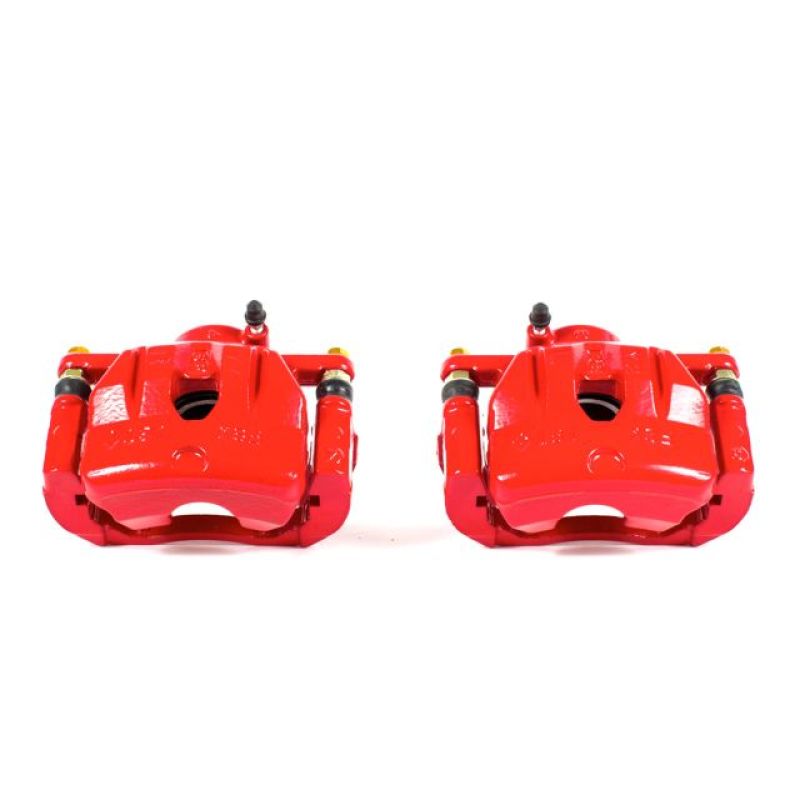 Power Stop 04-11 Mazda RX-8 Front Red Calipers w/Brackets - Pair-thumbmail-2