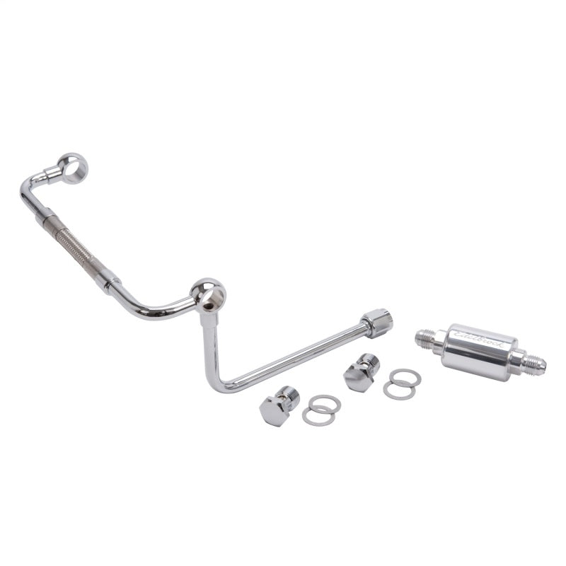 Edelbrock Dual Feed Line/Thunder Series Carb w/ Polished Fuel Filter-thumbmail-7