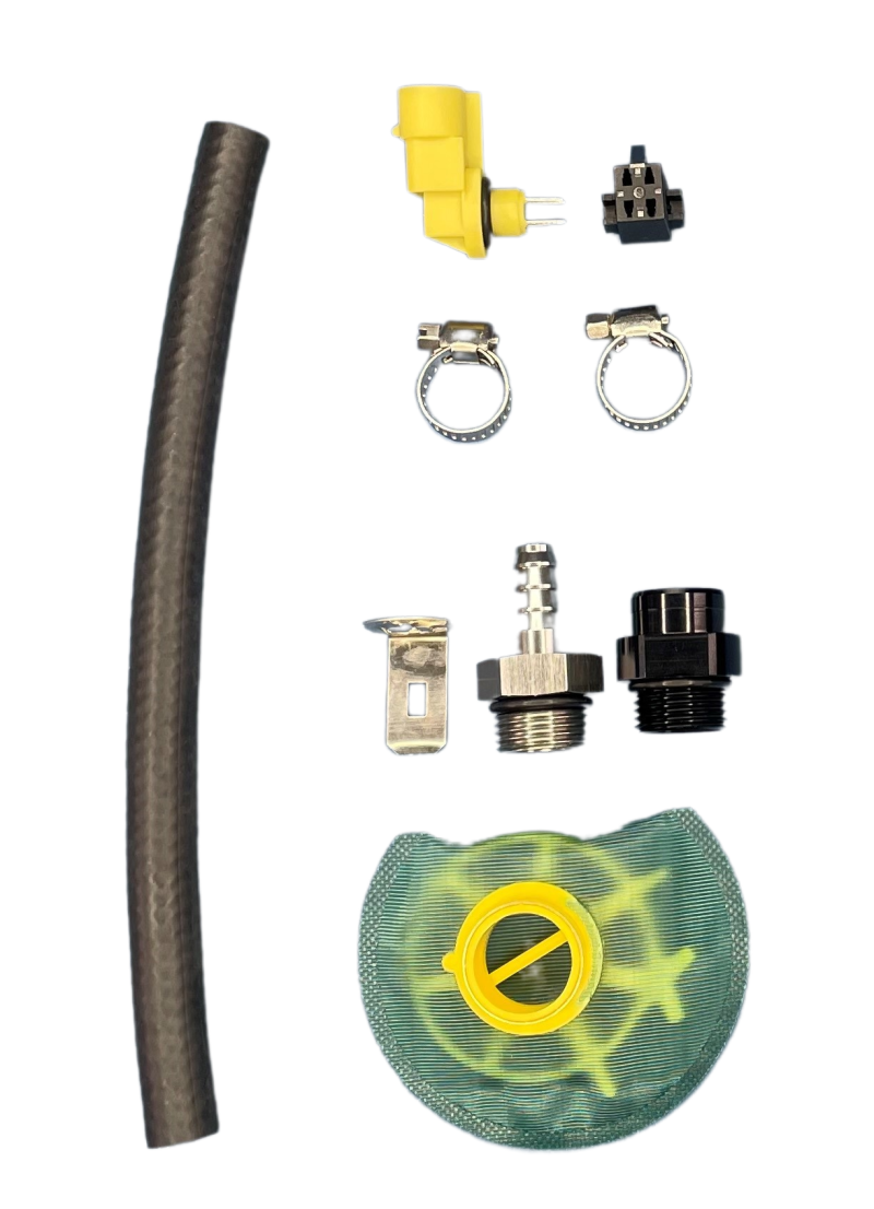DeatschWerks DW650iL Series 650LPH In-Line External Fuel Pump Universal Install Kit-thumbmail-2