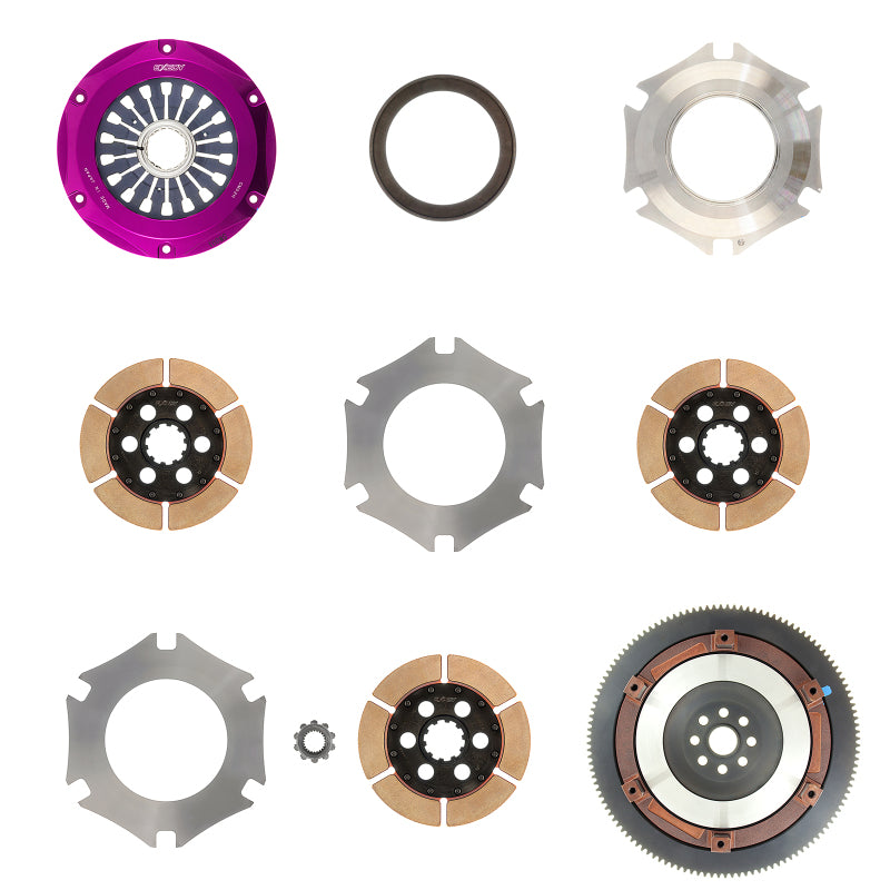 Exedy 2002-2005 Subaru Impreza WRX H4 Hyper Triple Cerametallic Clutch Rigid Disc Pull Type Cover-thumbmail-4