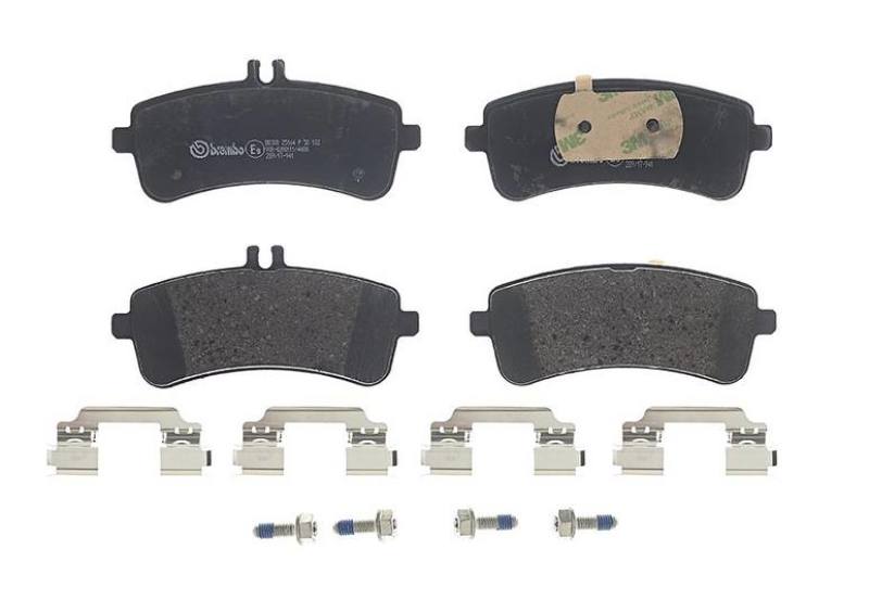 Brembo 13-19 Mercedes-Benz SL63 AMG/13-18 SL65 AMG Rear Premium Low-Met OE Equivalent Pad-thumbmail-1