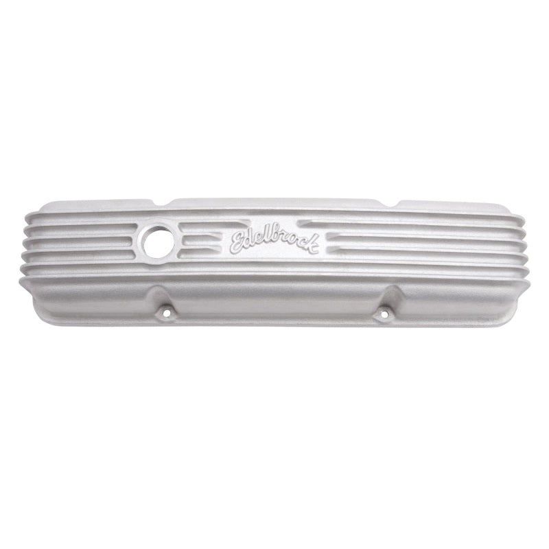 Edelbrock Valve Cover Classic Series Chevrolet 1959-1986 262-400 CI V8 w/ Oil Fill Hole Satin-thumbmail-13