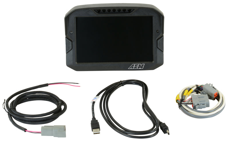 AEM CD-7 Non Logging Race Dash Carbon Fiber Digital Display (CAN Input Only)-thumbmail-1