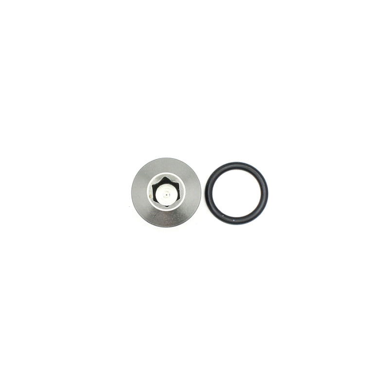 DeatschWerks 6AN ORB Male Plug Low Profile Internal Allen/Hex (Incl O-Ring) - Anodized Matte Black-thumbmail-2