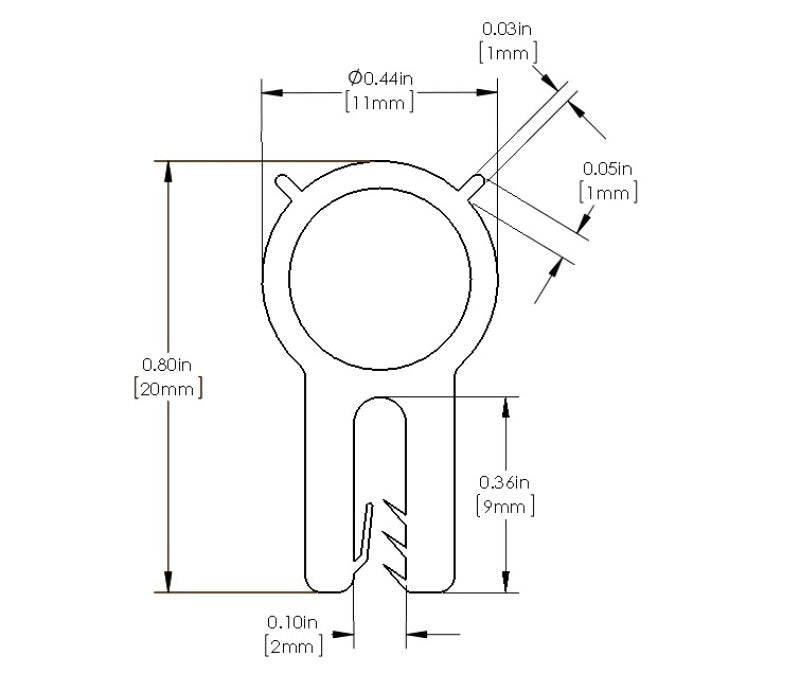 aFe MagnumFORCE Spare Parts Trim Seal Kit (1/16IN X 7/16IN) x 36IN L-thumbmail-3