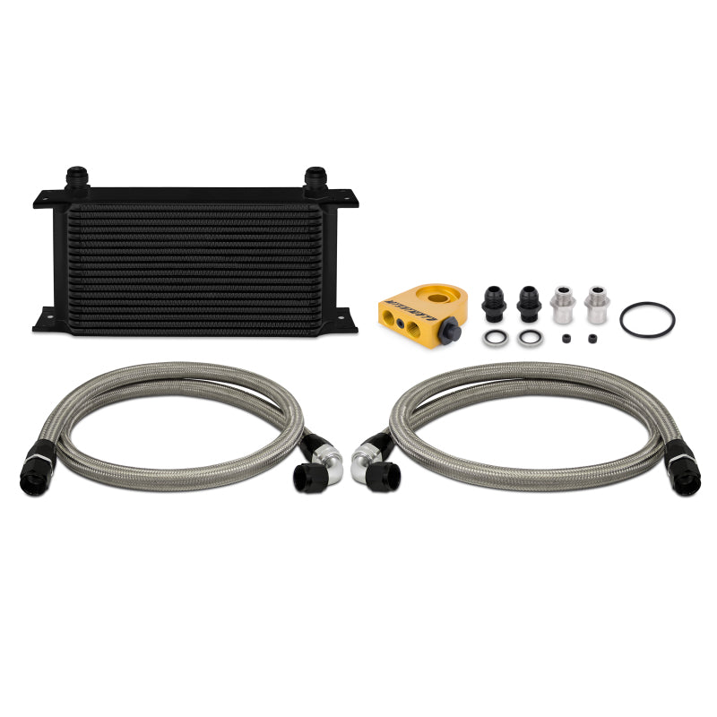 Mishimoto Universal 19 RowThermostatic Oil Cooler Kit - Black-thumbmail-2