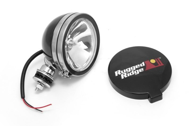 Rugged Ridge 6in Halogen Light Black Steel Housing-thumbmail-2