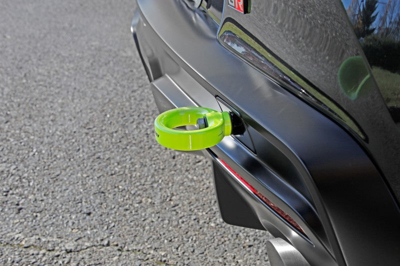 Perrin 2020 Toyota Supra Tow Hook Kit (Rear) - Neon Yellow-thumbmail-5