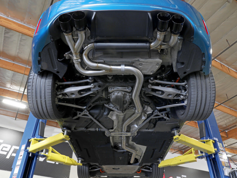 aFe 16-18 BMW M2 L6-3.0L MACH Force-Xp 3in to 2.5in 304 SS Cat-Back Exhaust System-Quad Black Tips-thumbmail-4