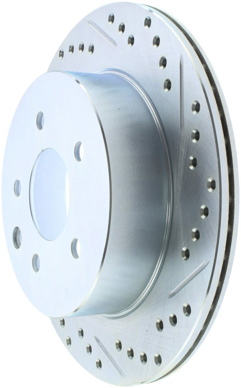 StopTech Select Sport Nissan Slotted and Drilled Left Rear Rotor-thumbmail-5