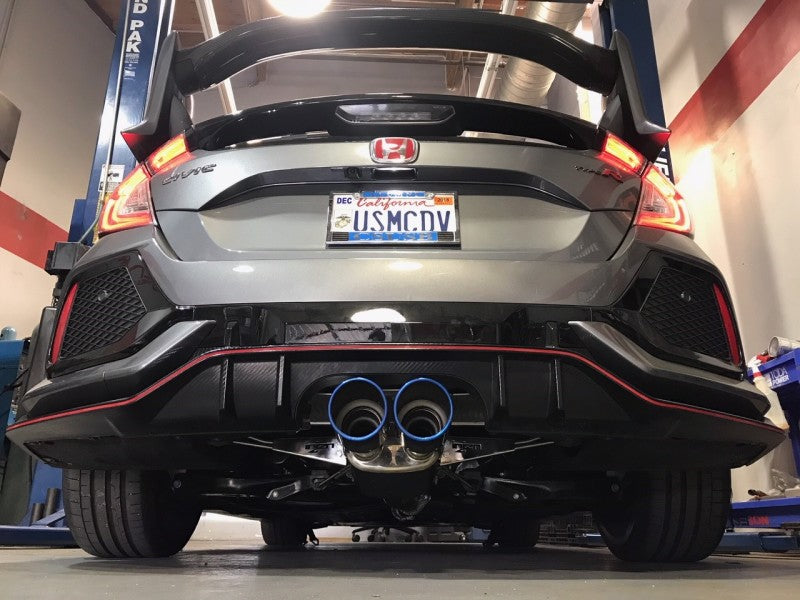 Injen 17-19 Honda Civic Type-R 3in SS Cat-Back Exhaust w/ Dual Burnt Titanium Tips-thumbmail-3
