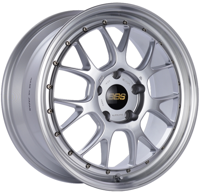 BBS LM-R 19x8.5 5x130 ET55 CB71.6 Diamond Silver Center Diamond Cut Lip Wheel-thumbmail-2