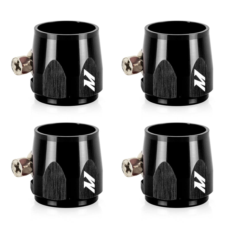 Mishimoto Aluminum -8AN Hex Finishers - Black-thumbmail-1