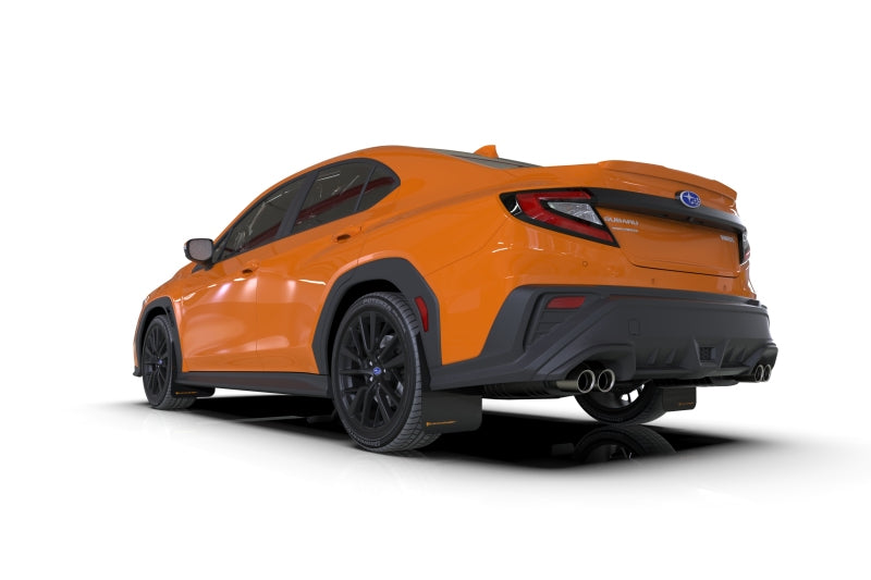 Rally Armor 2022 Subaru WRX Black UR Mud Flap w/ Orange Logo-thumbmail-3
