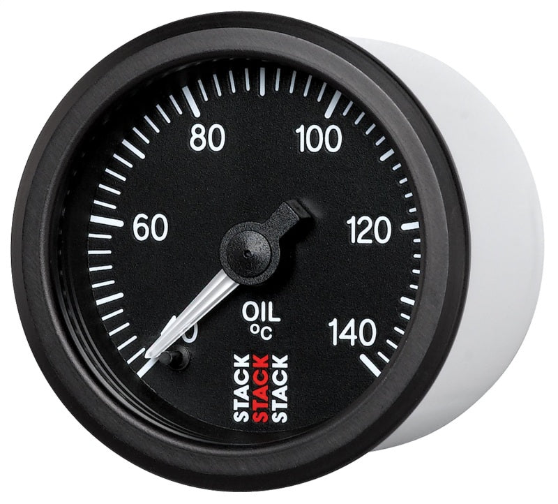 Autometer Stack 52mm 40-140 Deg C 1/8in NPTF Male Pro Stepper Motor Oil Temp Gauge - Black-thumbmail-4