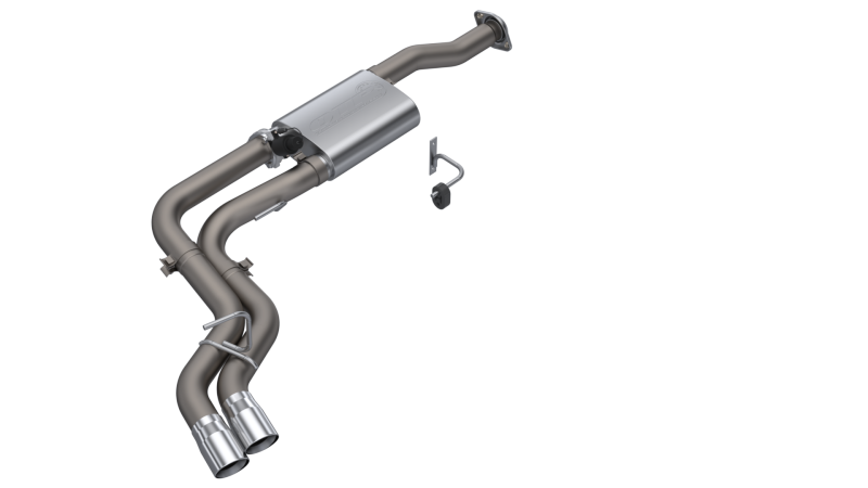 QTP 15-18 Ford F-150 CC/EC Standard Bed 304SS Screamer Cat-Back Exhaust w/3in Tips-thumbmail-3