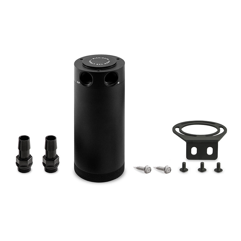 Mishimoto 2-Port Universal XL Baffled Catch Can - Black-thumbmail-4