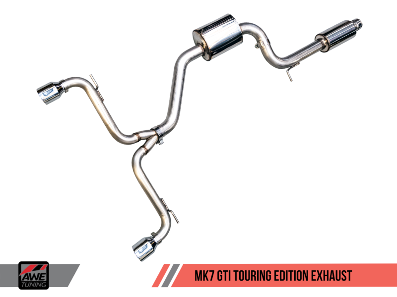 AWE Tuning VW MK7 GTI Touring Edition Exhaust - Chrome Silver Tips-thumbmail-2