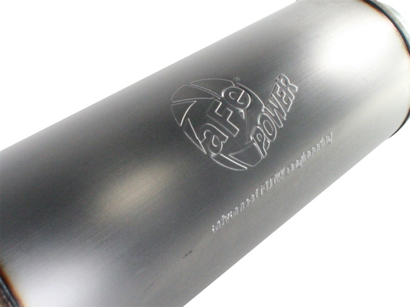 aFe MACHForce XP Exhausts Mufflers SS-409 EXH Muffler 5 ID In/Out 8 Dia-thumbmail-3