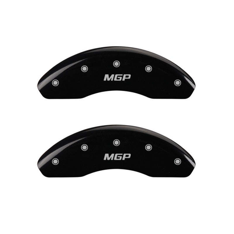 MGP Front set 2 Caliper Covers Engraved Front MGP Black finish silver ch-thumbmail-3