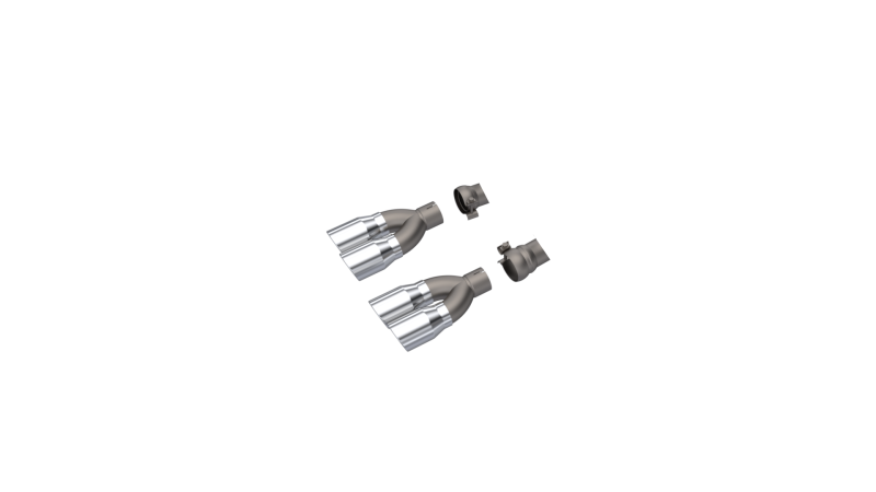 QTP 15-18 Dodge Challenger 5.7L 304SS Screamer Exhaust 3in Quad Tip Adapter-thumbmail-2