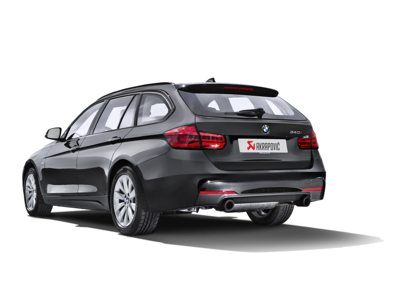 Akrapovic 16-17 BMW 340i (F30 F31) Evolution Line Cat Back (SS) w/ Carbon Tips (Req. Link Pipe)-thumbmail-9