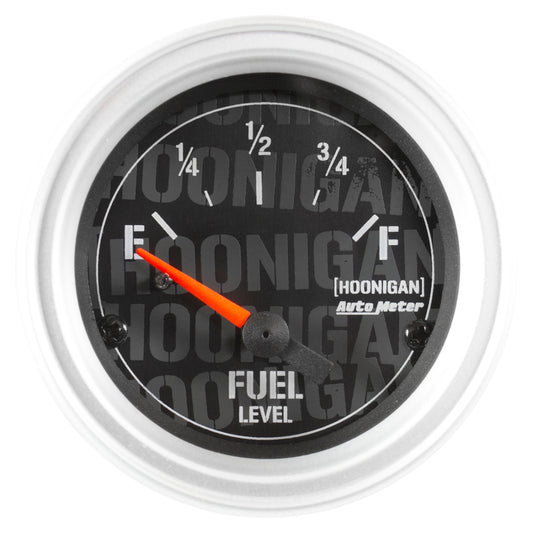 Autometer Hoonigan 52mm 24 Ohm Empty 33 Ohm Full Electronic Fuel Level Gauge