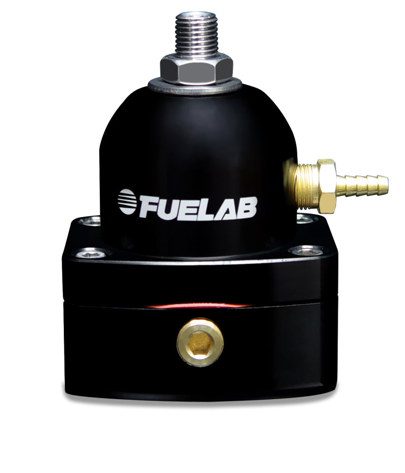 Fuelab 515 Carb Adjustable FPR Large Seat 1-3 PSI (2) -6AN In (1) -6AN Return - Black-thumbmail-1