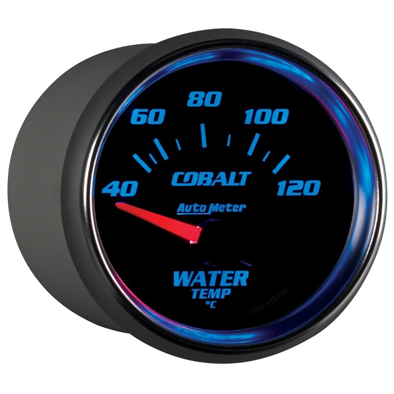 Autometer Cobalt 52mm Short Sweep Electronic 40-120 Deg C Water Temprature Gauge-thumbmail-3