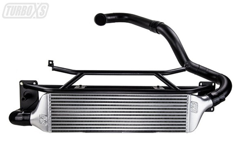 Turbo XS FMIC for 15-16 Subaru WRX - Wrinkle Black Pipes-thumbmail-1