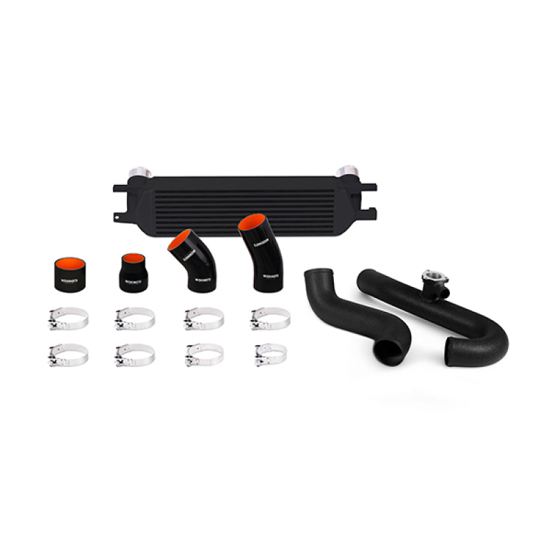 Mishimoto 2015 Ford Mustang EcoBoost Performance Intercooler Kit - Black Core Wrinkle Black Pipes-thumbmail-2