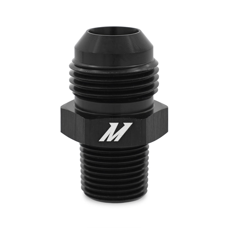 Mishimoto Aluminum -8AN to 1/4 NPT Fitting - Black-thumbmail-1