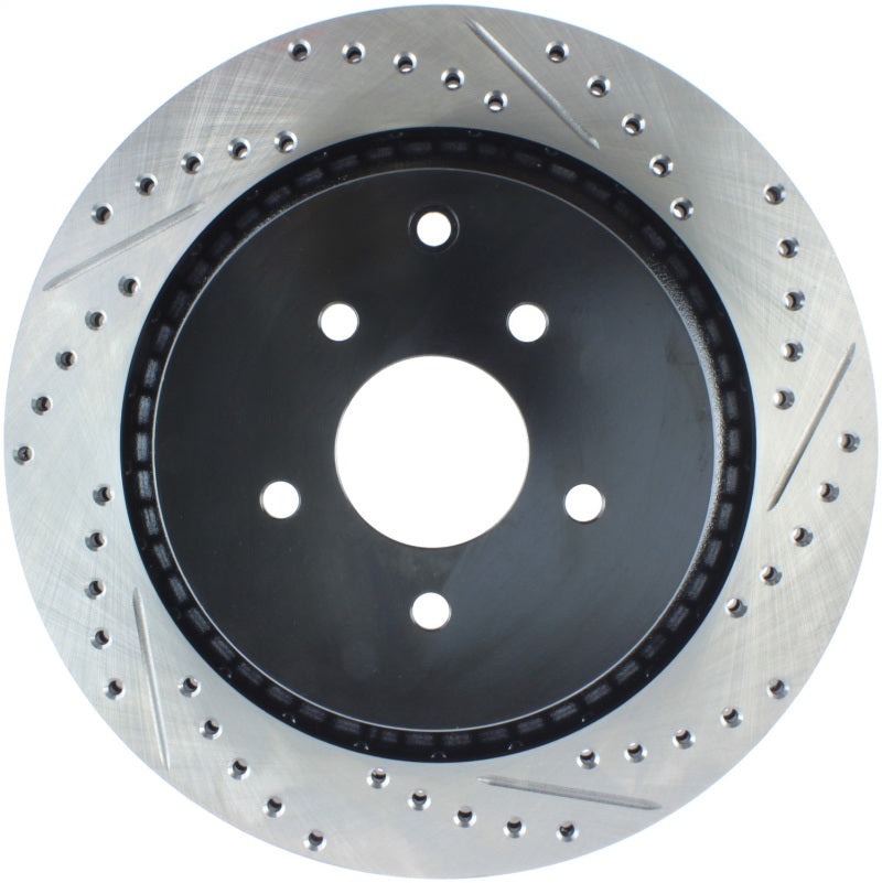 StopTech 09 Infiniti FX50 SportStop Slotted & Drilled Rear Left Rotor-thumbmail-5